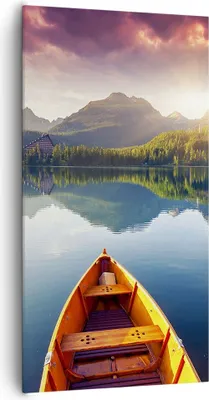 Produktbild von Bild auf Leinwand - Leinwandbild - See Natur - 65x120cm - Wand Bild - Wanddeko - Wandbilder - Leinwanddruck - Bilder - Kunstdruck - Wanddekoration - Leinwand bilder - Wandkunst - PA65x120-3579