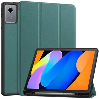 Produktbild von Schutzhülle mit Klappe für Lenovo Idea Tab 11, Bizon Case Tab Lizard, Dunkelgrün