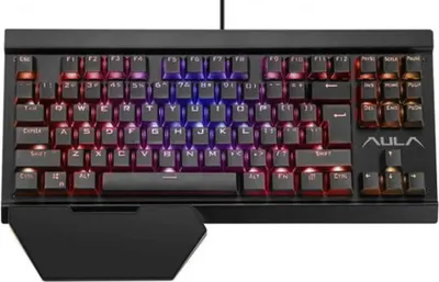 Obrázek produktu pro AULA Hyperion, Kabel, USB, Mechanický spínač, QWERTY, LED, Černá