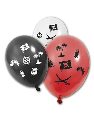 Produktbild von Piraten-Luftballons 8 Stück - Einheitsgröße