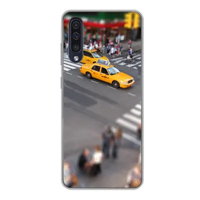 Produktbild von MuchoWow® Handyhülle Schutzhülle Hülle für Samsung Galaxy A50 New York - Amerika - Taxi Silikon Softcase Handy Hülle - Mobiltelefonhülle