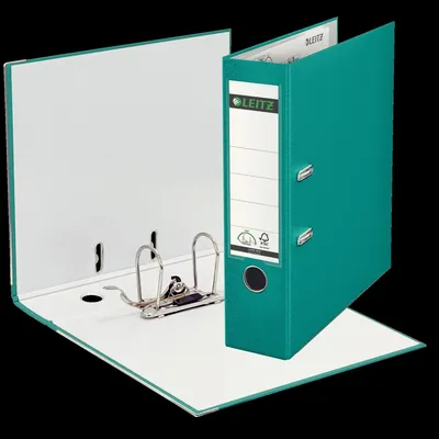Produktbild von Leitz Ordner 10105052 DIN A4 80mm Polypropylen türkis