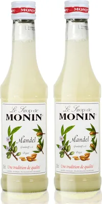 Obrázok produktu pre 2x Monin Mandel Sirup, 250 ml Flasche
