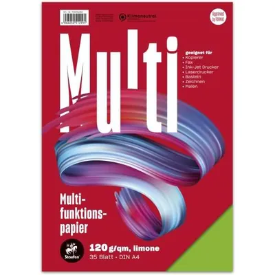 Immagine prodotto di Staufen® 734051299 Carta multifunzione 7X PLUS - A4, 120 g/m², lime, 35 fogli