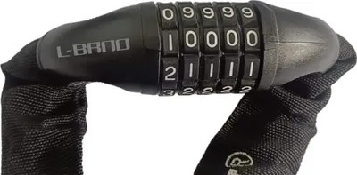 Produktbild von KIK KX5063 Code-Kettenschloss mit Textilüberzug 100 cm