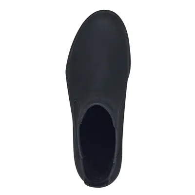 Produktbild von Tamaris Damen Stiefelette Chelsea Boot flacher Schuh Leder modisch 1-25401-41, Größe:37 EU, Farbe:Blau