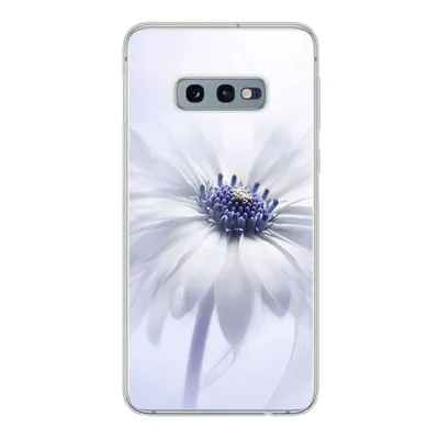 Produktbild von MuchoWow® Handyhülle Schutzhülle Hülle für Samsung Galaxy S10e Blume - Abstrakt - Weiß Silikon Softcase Handy Hülle - Handy