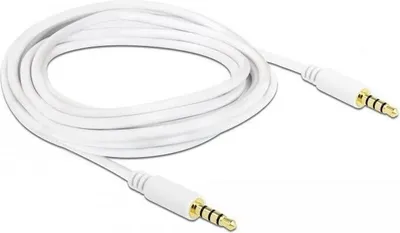 Image de Delock 83441 DELOCK Klinkekabel 3,5mm -> 3,5mm St/St 2.00m 4Pin weiß