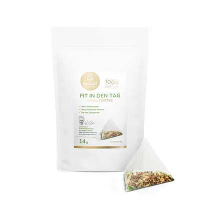 Produktbild von Smart Fasting Fit in den Tag Kräutertee Bundle 21 Beutel Vegan