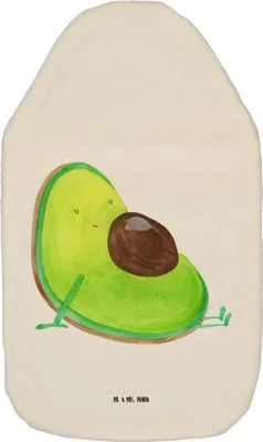 Produktbild von Mr. & Mrs. Panda Wärmflasche Avocado Schwangerschaft - Weiß - Geschenk, wärmebeutel, Baby, Flauschige, Geburt, Wunder, mit Bezug, Gesund, Wärmekissen, Liebe, Wärmflaschen