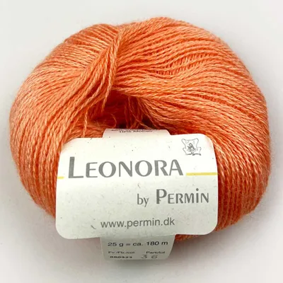 Zdjęcie produktu dla Leonora by Permin – Luksusowa przędza z jedwabiu, wełny i kid mohairu (23 ciaoarancione)