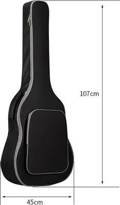 Immagine prodotto di INF Custodia per chitarra acustica da 40-41 pollici con imbottitura 10T Nero