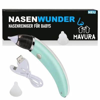 Image de NASENWUNDER Aspirateur nasal Aspirateur de sécrétions nasales électrique pour bébé Aspirateur de mucosités nasales
