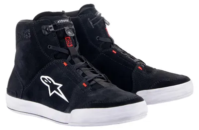 Zdjęcie produktu dla Alpinestars Chrome Shoes Black/Cool Gray/Red Fluo 45 Buty motocyklowe