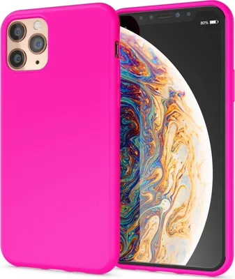 Immagine prodotto di NALIA Neon Custodia per iPhone 11 Pro Max, Custodia morbida in silicone, copertura paracolpi rosa