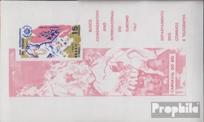 Produktbild von Briefmarken Brasilien 1967 Mi Block22 (kompl.Ausg.) postfrisch Jahr des Tourismus