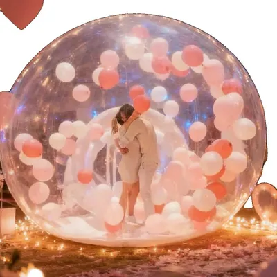 Obrázek produktu pro Nafukovací stan, průhledný nafukovací stan, ideální na večírky, průměr 2,5 m (8,2 ft)