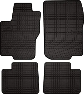 Produktbild von Gummifußmatten passend für Mercedes GL X166 FL (SUV, Bj. 2015-2019) –  schwarz, passgenau, mit Befestigungen set 4 Stk. - Gummi-Automatten