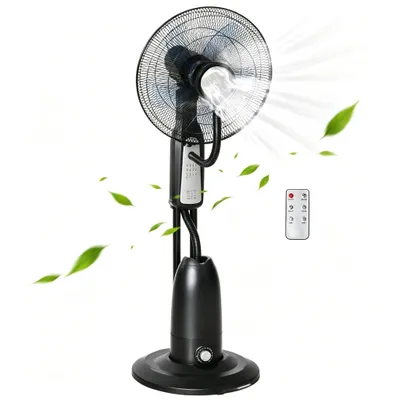 Produktbild von Standventilator mit Wasserkühlung,2.8L Wassertank,3 Geschw&3 Modi,mit Fernbedienung