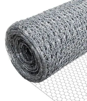 Hühnerzaun 100 cm x 25 m, 13 mm Maschen, verzinkt, sechseckig