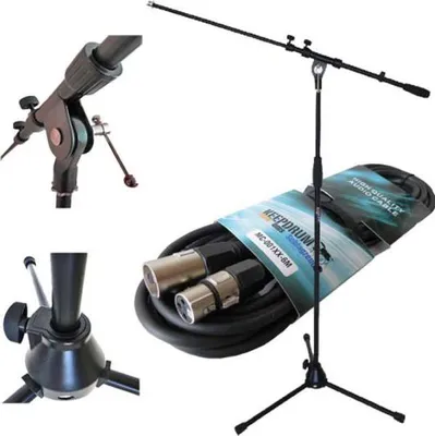 Produktbild von keepdrum Mikrofonständer MS107B mit Mikrofonkabel