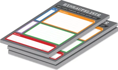 Produktbild von PRICARO Einkaufsliste "Perfekt", magnetisch, A5, 50 Blatt, 3 Stück