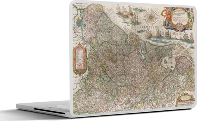 Produktbild von MuchoWow® Laptop Aufkleber Sticker Cover Karte der Niederlande 31x22.5 cm - Laptop-Deko