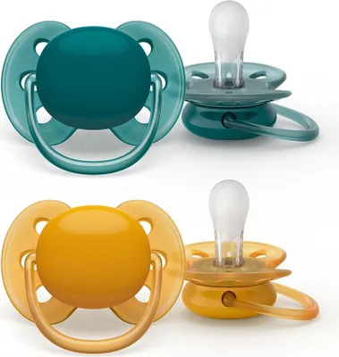 Produktbild von Philips AVENT ultra soft SCF091/04 Schnuller 6-18 Monate, Ultraweicher Schnuller, Kieferorthopädisch, Silikon, Junge/Mädchen
