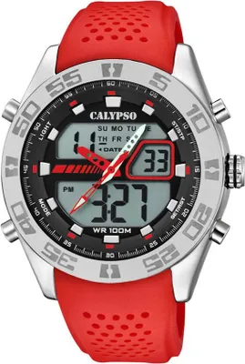 Produktbild von Calypso Watch Armbanduhr Herrenuhr AnaDigi Uhr K5774/2 rot