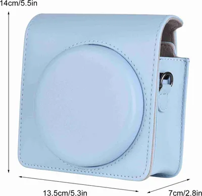 Immagine prodotto di Borsa per fotocamera istantanea portatile, custodia per il trasporto, in Finto cuoio con tracolla, compatibile con Fuji SQUARE SQ1
