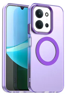 Produktbild von Für Xiaomi Redmi 15C 5G / 4G Candy Design Magsafe Hybrid TPU Schutz Hülle Lila