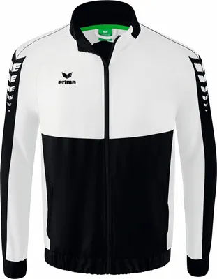 Produktbild von Erima Six Wings Präsentationsjacke Schwarz/Weiß - L