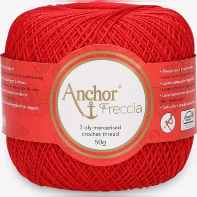 Zdjęcie produktu dla Anchor Freccia 12 – bawełniana włóczka do szydełkowania i koronek (Color 00046)