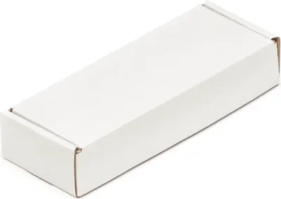 Produktbild von 100 Faltschachteln 145 x 52 x 27 mm Post Versandkartons Wellpappe Kartons weiß