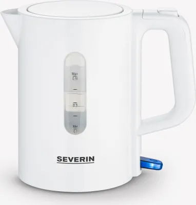 Produktbild von Reise-Wasserkocher Mini SEVERIN 0,5L weiß 1100W WK 3462 WK 3462 aus Kunststoff, weiß Wasserkocher Wasserkocher Weiß Reise Wasserkocher