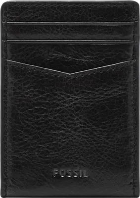 Produktbild von FOSSIL Leder Kartenetui Geldklammer Andrew Card Case Black schwarz