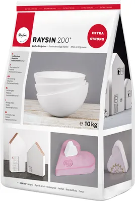 Produktbild von Gießpulver "Raysin 200", weiß 10 kg