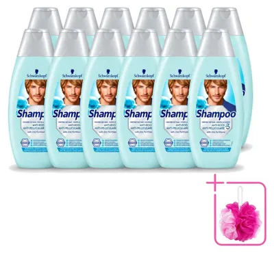 Produktbild von 12 x Schwarzkopf Anti-Schuppen Shampoo mit Aloe Vera - 400 ml - Sparpackung - 12 Stücke