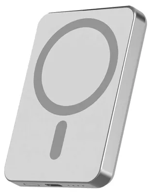 Produktbild von Force Power, 5000mAh Powerbank Kompatibel mit MagSafe 15W, Hellgrau