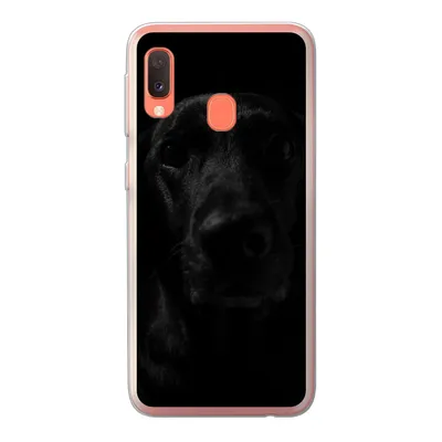 Produktbild von MuchoWow® Handyhülle Schutzhülle Hülle für Samsung Galaxy A20e Hund - Haustier - Schwarz Silikon Softcase Handy Hülle - Abdeckung