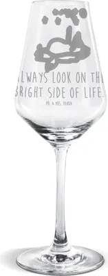 Produktbild von Mr. & Mrs. Panda wein glas Fuchs Sterne - Transparent - Geschenk, Weißwein, Mond, Positiv, Weinglas, Kelch, Romantik, Spruch, Weißweinkelch, Optimistisch