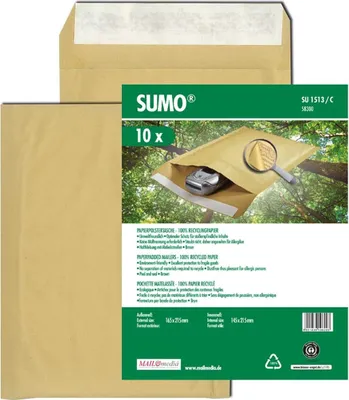 Produktbild von SUMO Papierpolster-Versandtasche SUMO Typ C braun 10 Stück