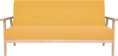 Obrázek produktu pro vidaXL Třímístná pohovka Fabric Yellow