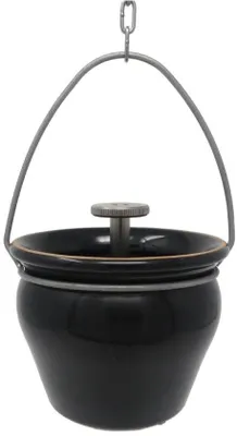 Productafbeelding van Aroma-/infusiepot zwart voor sauna met druppelventiel