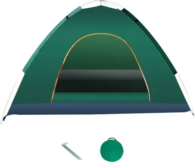 Produktbild von Handgeworfenes Zelt, Outdoor-Camping-Faltzelt, vollautomatisches Zelt, Strand-einfaches Schnellöffnungszelt, geeignet für 1-2 Personen, dunkelgrün