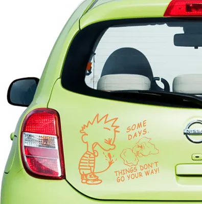 Produktbild von Aufkleber - Autoaufkleber "Piss Boy" 30cm x 33cm orange - Tuning Carystyling Heckscheibe Auto