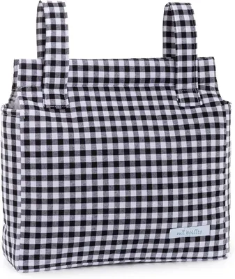 Produktbild von Kinderwagen Organizer Tasche, große Kapazität, multifunktional, schwarz, für unterwegs