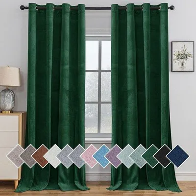 Immagine prodotto di Set di tende oscuranti Ibenzoa® (2 pezzi) – Poliestere, 140 x 175 cm per pannello, con isolamento termico, insonorizzazione, blocco della luce e dei raggi UV, 8 occhielli in acciaio inossidabile