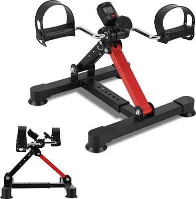 Produktbild von Faziango Mini-Heimtrainer Heimtrainer zum Training von Armen und Beinen Einstellbare statische Mini-Bike Minifahrrad Cardio Pedaltrainer Fitnessbike Beintrainer für Training Unisex