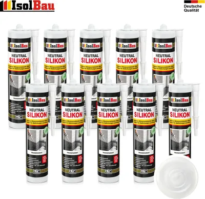 Neutralsilikon Naturstein Silikon Granit Marmor Sanitär Inn/Auß 1 - 48 x 300ml
